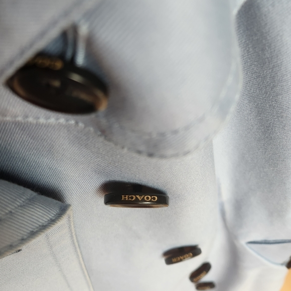 Coach light blue trench size 8 - Picture 5 of 7
